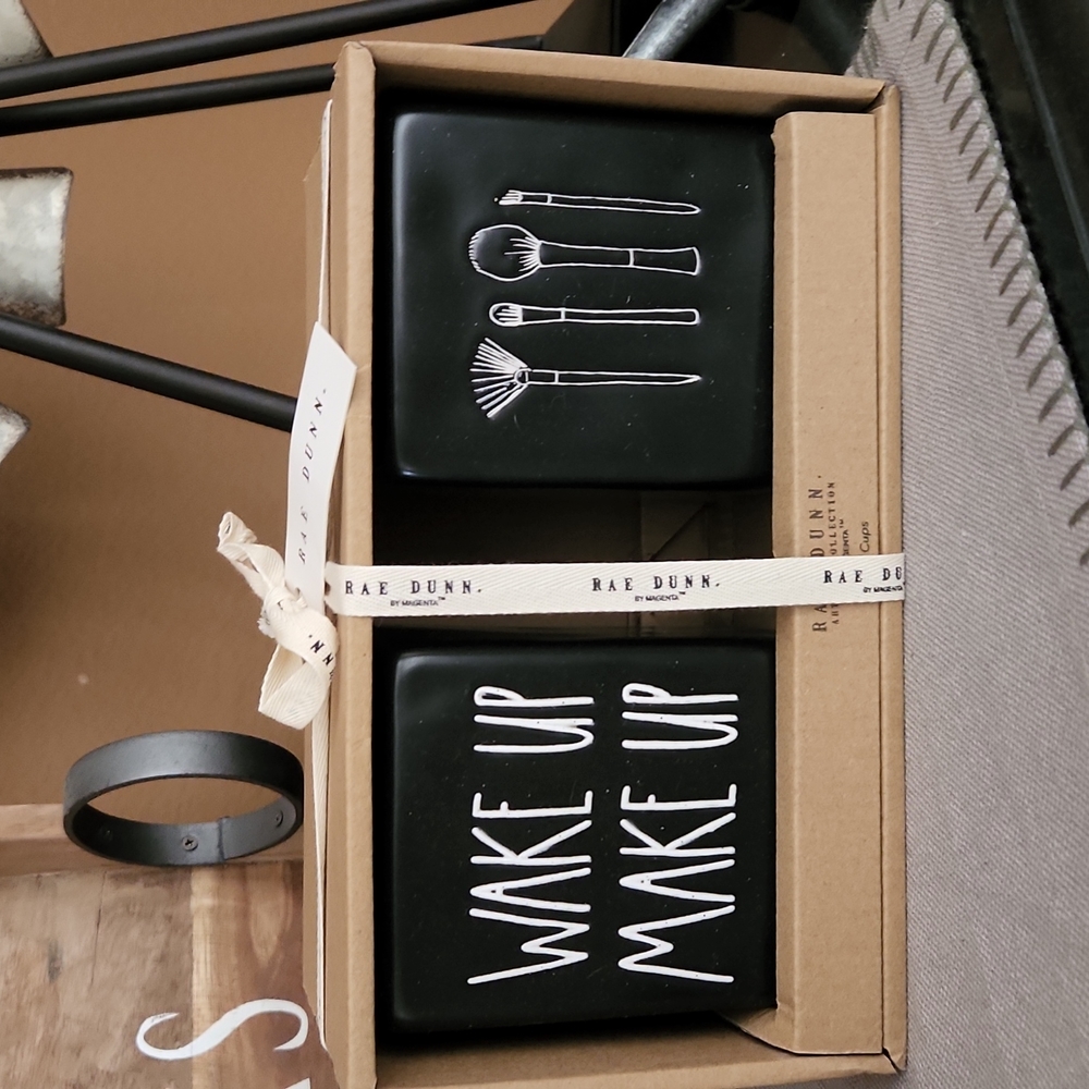 NWT Rae Dunn Makeup 💄 Duo Canisters